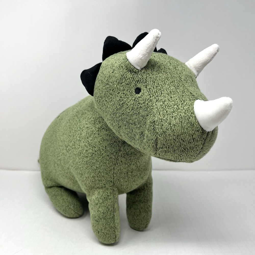 Pillowfort‎ Green Dinosaur Plush Triceratops Stuffed Animal Large 21 Inch Toy